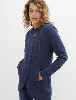 bonprix Kapuzensweatjacke mit versetztem Reißverschluss und Eingrifftaschen
