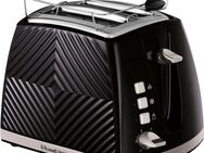 RUSSELL HOBBS Toaster Groove 26390-56, schwarz, 850 Watt - Brötchenaufsatz & Krümelschublade, 2 Schlitze, 850 W