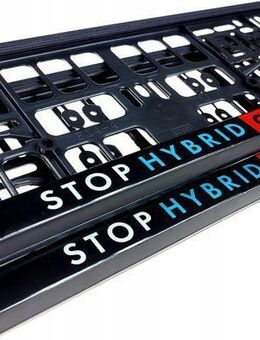 Stop Hybrid, Go V8 – Gel-Kennzeichenhalter für Audi, BMW, VW und mehr! Set452 - Wuppertal