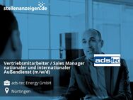 Vertriebsmitarbeiter / Sales Manager nationaler und internationaler Außendienst (m/w/d) - Nürtingen
