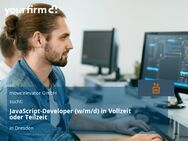 JavaScript-Developer (w/m/d) in Vollzeit oder Teilzeit - Dresden