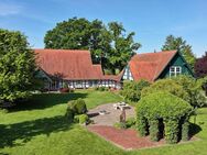 Einzigartiges Landhaus im Fachwerkstil mit parkähnlichem Garten in ruhiger Lage... - Preußisch Oldendorf