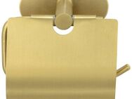 WENKO Toilettenpapierhalter Turbo-Loc®, mit Deckel, Befestigen ohne Bohren