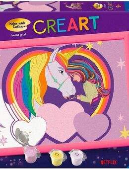 Ravensburger Malen nach Zahlen CreArt, Malen nach Zahlen, Kinder, Unicorn Academy - Sophia & Wildstar, Made in Europe
