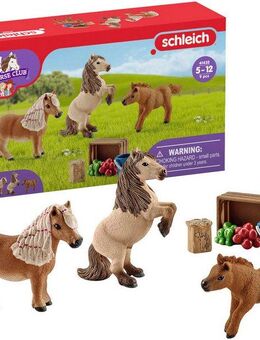 Schleich® Spielfigur HORSE CLUB, Mini Shetty Familie (41432), Made in Europe