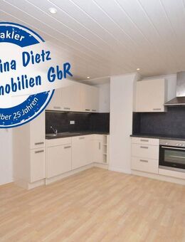 DIETZ: Neu renovierte 2-Zimmer-Erdgeschosswohnung mit Einbauküche nur 20m von der Römerstraße! - Obernburg (Main)