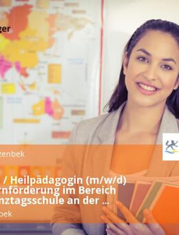 Erzieherin / Heilpädagogin (m/w/d) für die Lernförderung im Bereich offene Ganztagsschule an der Grundschule Schwarzenbek Nordost - Schwarzenbek