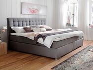 Boxspringbett Lenno ✨ King Size Bett ✨ Hugo grau ✨ 180 x 200 cm ✨ + Topper - Kiel Mettenhof