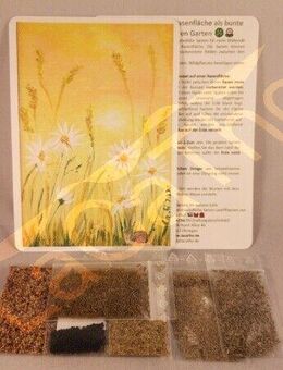 Set Ausgefallene Blumeninseln Saatgut Blumensamen Insekten Bienen Blumenmischung bunt Blumensamen schöne Blumen in weiß gelb lila Bienenfreundlich Gartenparadies Geschenk Blumenwiese - Pfedelbach