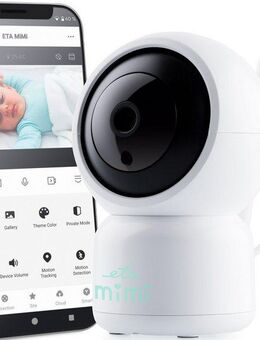 eta Babyphone Smartes Babyphone ETA Mimi, Smart App, 6 voreingestellte Schlaflieder, Wählbare Bildqualität