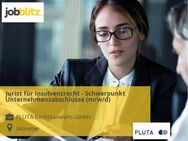 Jurist für Insolvenzrecht - Schwerpunkt Unternehmensabschlüsse (m/w/d) - Münster