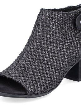 Rieker Sandalette, Sommerschuh, Sandalette, Blockabsatz, in modischer Flecht-Optik