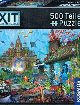 Kosmos Puzzle EXIT, Das Puzzle, Der Schlüssel von Atlantis, 500 Puzzleteile, Made in Germany