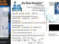 PIN Berlin AG: 00.00.2006, "BLUE MAN GROUP - die Show-Sensation!", Werbekarte (Grüße von der Veranstaltung) als Rückläufersendung, Tagesstempel, Beleg 2 - Brandenburg (Havel)