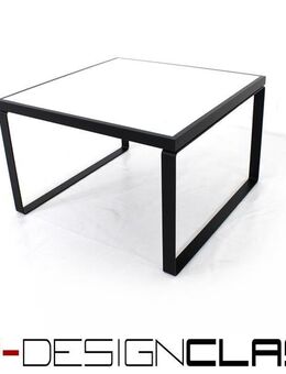 wie neu! Vintage Couchtisch mit Wendeplatte Eiche weiß schwarz, Mid Century Coffee Table - Hamminkeln Zentrum