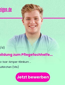 Ausbildung zum Pflegefachhelfer (m/w/d) Krankenpflegehilfe - Taufkirchen (Vils)