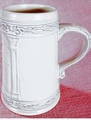 Bierkrug aus Keramik - Mit antikem Design - Von GERZ - ca. 0,6 Lt. Volumen in 64521