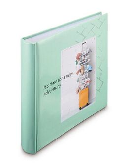 Hama Fotoalbum Fotoalbum Jumbo Bildformat 30x30 cm, 100 weiße Seiten, Journey, Zum Selber Einkleben, Selbstgestalten, elegantes Design