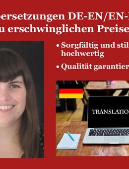Übersetzungen Deutsch-Englisch/Englisch-Deutsch - Marburg