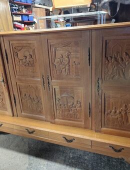 Schrank, Gothicschrank, Sideboard Vintage H148xB230xT45 - Owingen