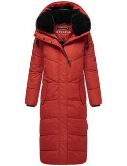 Navahoo Steppmantel Hingucker XIV Damen Wintermantel mit abnehmbaren Kunstfellkragen