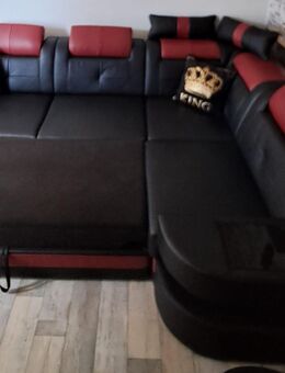 Büffelleder Couch mit Bettfunktion - Dorsten