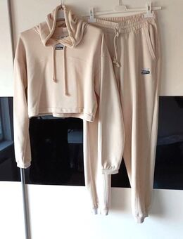 Adidas TRAININGSANZUG Jogginganzug JOGGINGHOSE Hoodie BEIGE 34 XS - Hardheim