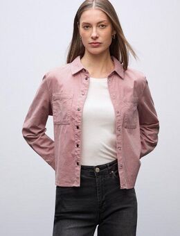 STREET ONE Langarmbluse mit Hemdkragen und breiter Cordstruktur