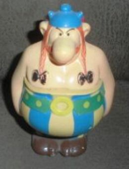 Obelix Spardose Deutsche Bank 1974 Schlüssel Asterix Comic - Bottrop