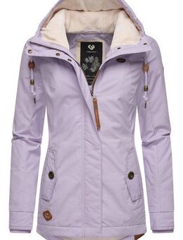 Ragwear Winterjacke Monade Damen Winterparka mit Kapuze und m. Fleece gefüttert