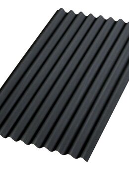 Dach Dacheindeckung Bitumenwellplatten 1000 x 760 mm Schwarz - Wuppertal