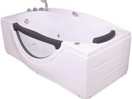 Sanotechnik Whirlpool-Badewanne NASSAU PLUS, (4-tlg), 170/90/68 cm, Whirlpool mit Fenster