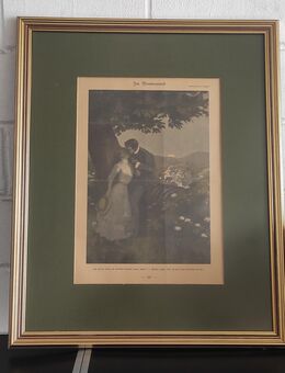 Bild im Wonnemond im gold Holzrahmen - Köln