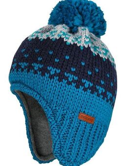 MAXIMO Strickmütze Inkamütze mit Grobstrickmuster und Pompon