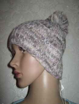 NEU mit ETIKETT * Kuschel * Lurex- Glitzer * Wolle * Pudel * Mütze "FRN by Fransa" violett * lila * cremè- beige * silber * - Riedlingen