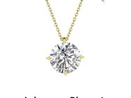 1 Collier mit Lab Grown Diamant ca. 0,5 ct, Rundankerkette in Gelbgold 585/-, - Essen