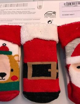 Baby Socken Set 3-teilig Weihnachten Nikolaus Winter 3-teilig Gr. 12-13 Marke: C&A, neu mit Etikett - Albstadt