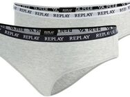 Replay Bikinislip LADY SLIP Style 1 T/C 2pcs waterfall pack (Packung, 2er) mit Logoschriftzug