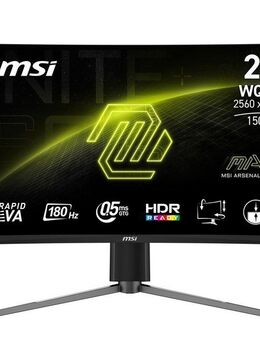MSI MAG 27CQ6PF Curved-Gaming-Monitor (69 cm/27 ", 2560 x 1440 px, WQHD, 0,5 ms Reaktionszeit, 180 Hz, VA LED, 3 Jahre Herstellergarantie, höhenverstellbar)