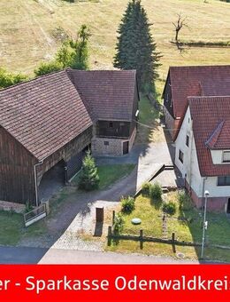 Optimal für Tierhalter - ehem. Bauernhof mit 2,44 ha Grünland direkt an der Scheune - Mossautal