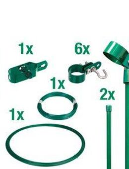 Alberts Maschendrahtzaun, (Set), Höhe: 80 - 200 cm, Gesamtlänge: 15 - 100 m, zum Einbetonieren