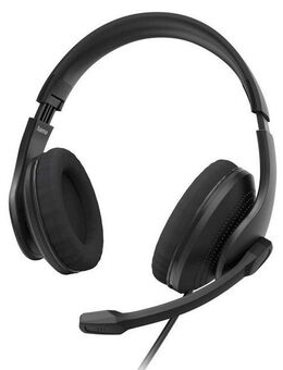 Hama PC-Office-Headset "HS-USB300 V2", Stereo, Schwarz, USB-Headset PC-Headset (Mikrofonposition: Bügelmikrofon)