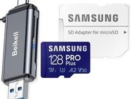 OTG DUAL Speicherkartenleser Beikell Twin, USB 3.0 Typ A & Typ C, SD & MicroSD Laufwerke, Samsung PROPlus MicroSDXC 128GB mit einer Datenübertragung von bis zu 160MB/s, inklusive SD-Adapter - Fürth