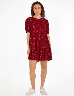 Tommy Jeans Blusenkleid TJW FLORAL TIERED ALINE DRESS mit Blumenprint