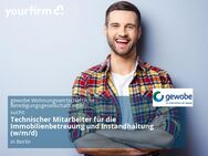 Technischer Mitarbeiter für die Immobilienbetreuung und Instandhaltung (w/m/d) - Berlin