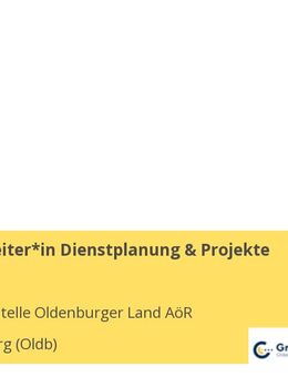 Sachbearbeiter*in Dienstplanung & Projekte (m/d/w) - Oldenburg
