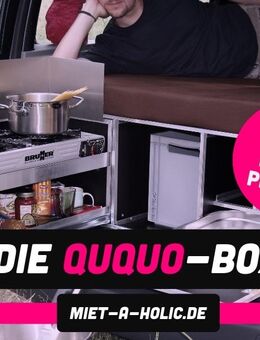 QUQUQ Campingbox mieten für Hochdachkombis / Minicamper - Camping mit dem eigenen Auto - Essen