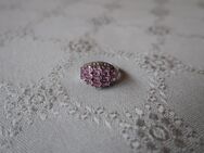 Pink Ceylon-Saphir-Silberring 925er Sterling Silber mit Topas Weiß Größe 17 Juwelo - Niddatal