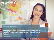 Pädagogisch qualifizierte Fachkraft gem. § 7 KiTaG (m/w/d) im Kindergarten Vollzeit / Teilzeit - Dußlingen