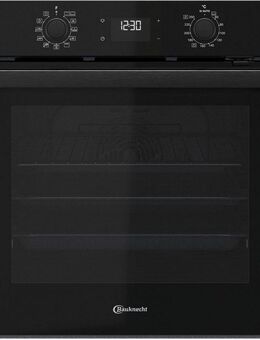 BAUKNECHT Einbaubackofen BBA2S85HU1K, mit 1-fach-Teleskopauszug, Gentle Steam